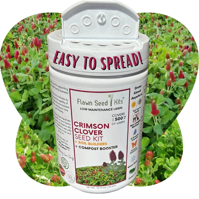 Flowering Lawn - Flawn Seed Kits (Micro Clover, Dutch White Clover, Crimson Clover) - In Store Pickup Only