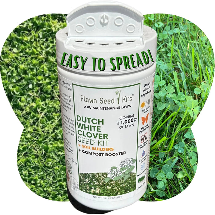 Flowering Lawn - Flawn Seed Kits (Micro Clover, Dutch White Clover, Crimson Clover) - In Store Pickup Only