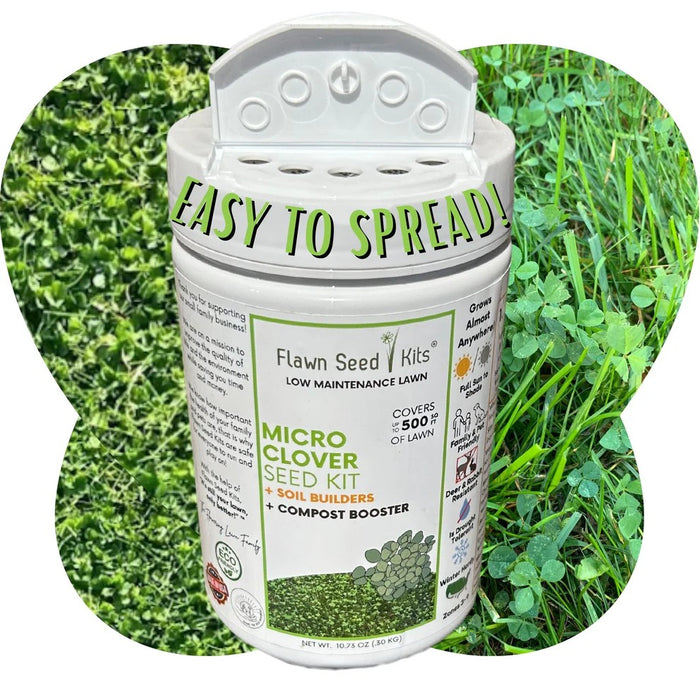 Flowering Lawn - Flawn Seed Kits (Micro Clover, Dutch White Clover, Crimson Clover) - In Store Pickup Only