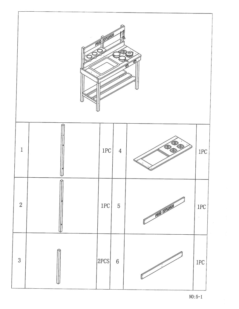 Childrens Mud Kitchen Bench