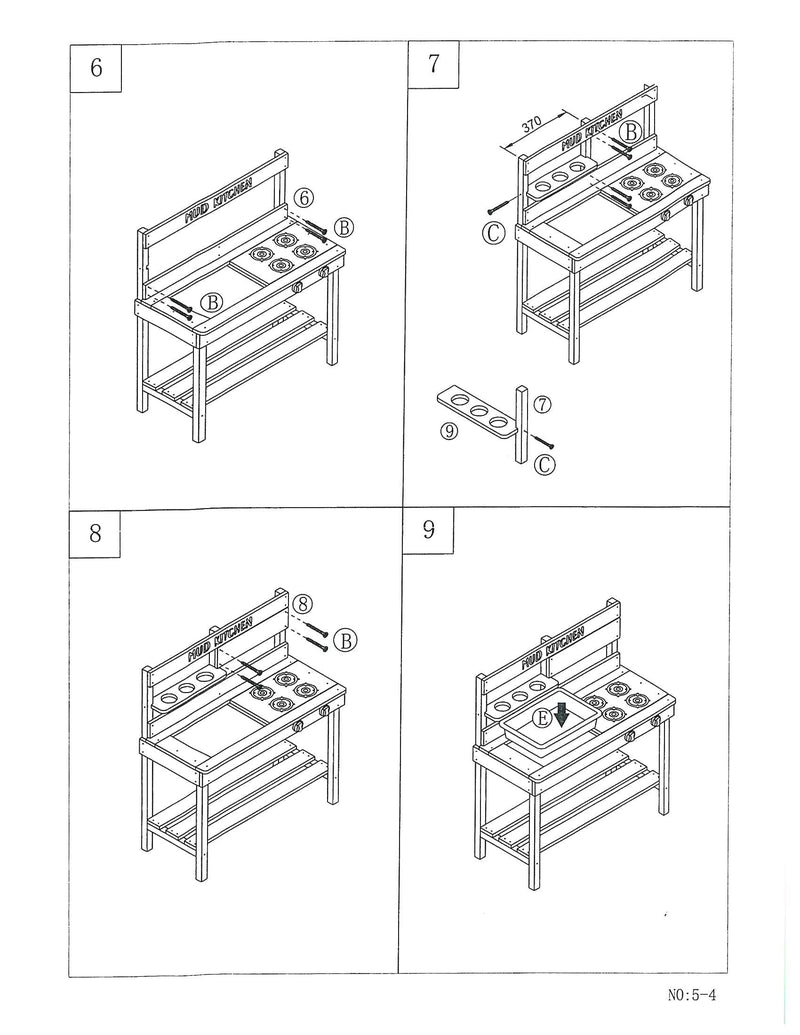Childrens Mud Kitchen Bench
