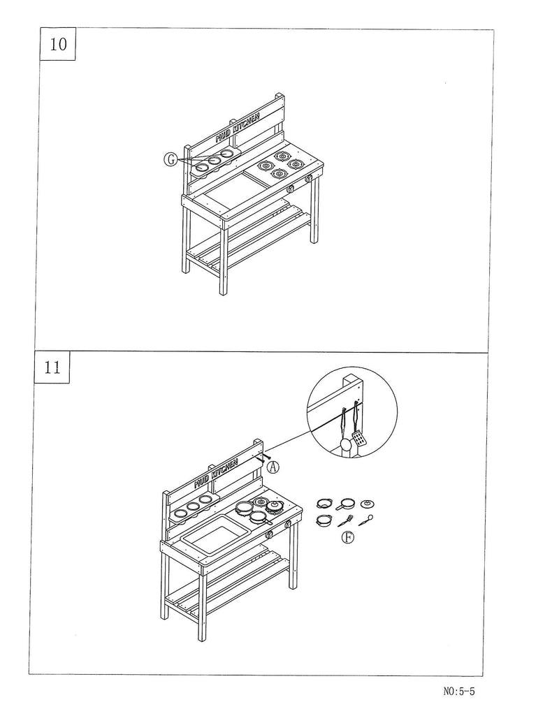 Childrens Mud Kitchen Bench