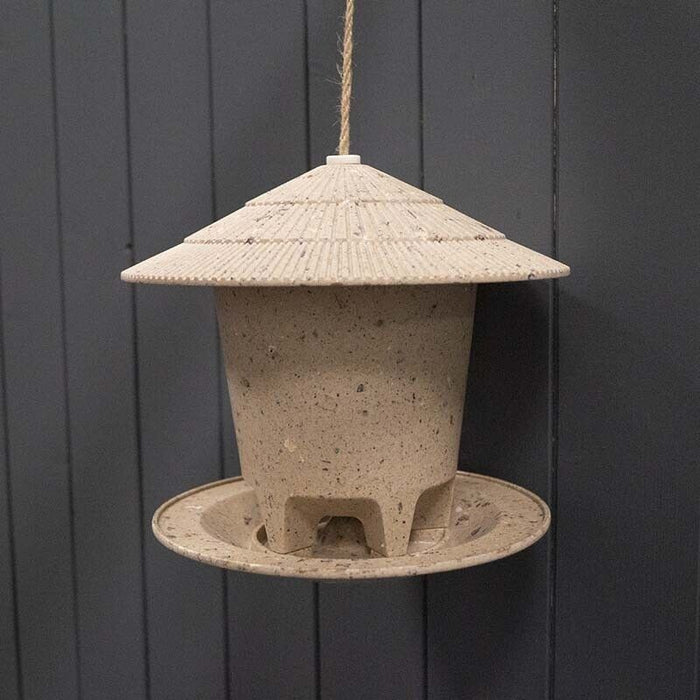 Deluxe Round Bird Feeder - Coffee Husks