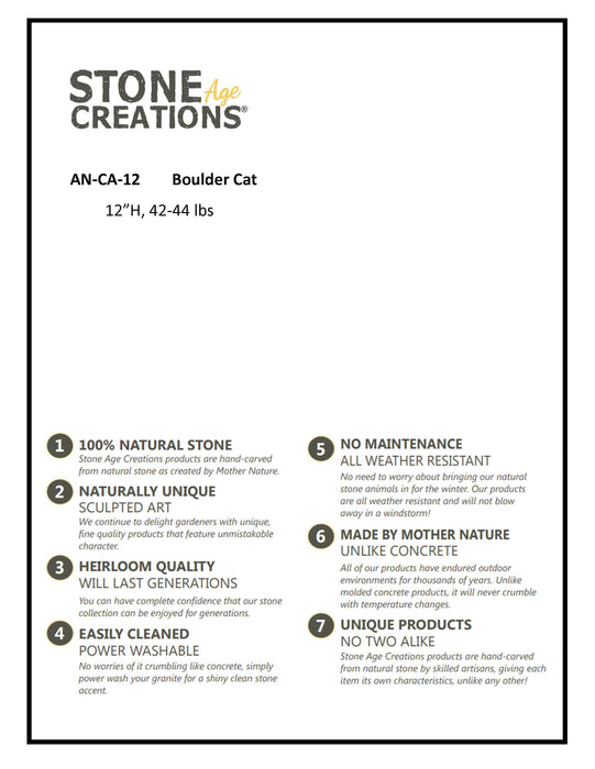 12" Boulder Cat