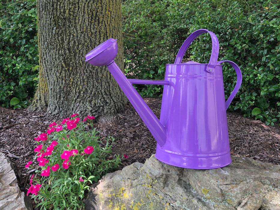 1.2 gal Violet Metal Watering Can/Memory Foam Kneel Cushion