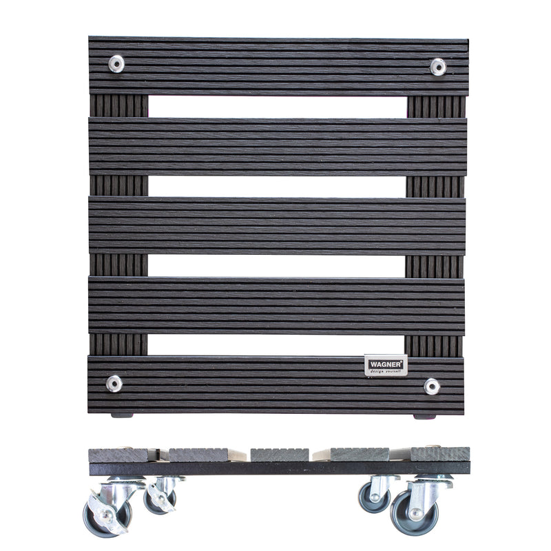 11.4" Gray Square WPC Plant Caddy