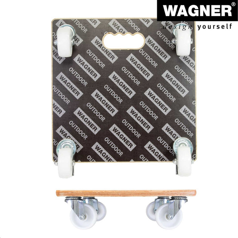 15" Black Square MaxiGrip Plant Caddy