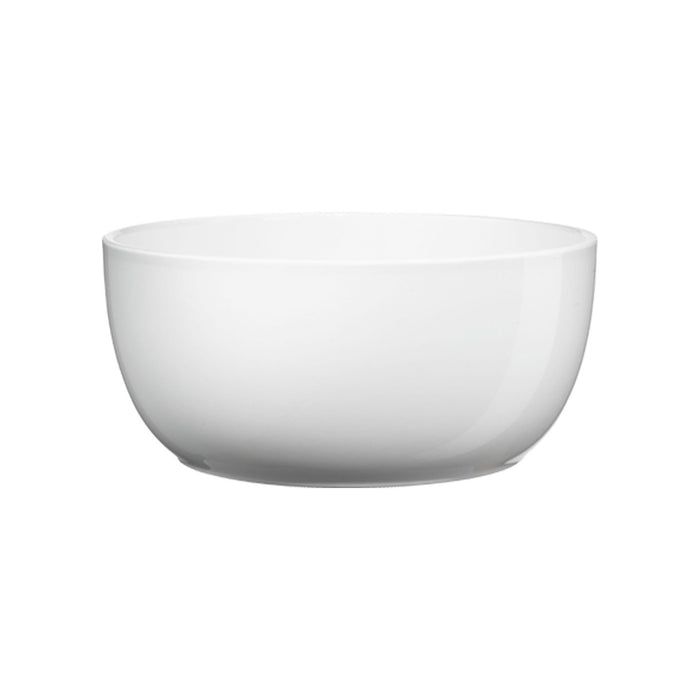 6.3" Shiny White Ceramic Basel Full Color Pot