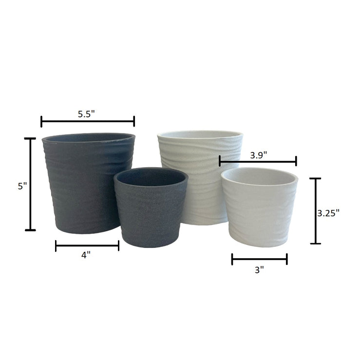 Sonora 4-Piece Indoor Ceramic Pottery Set