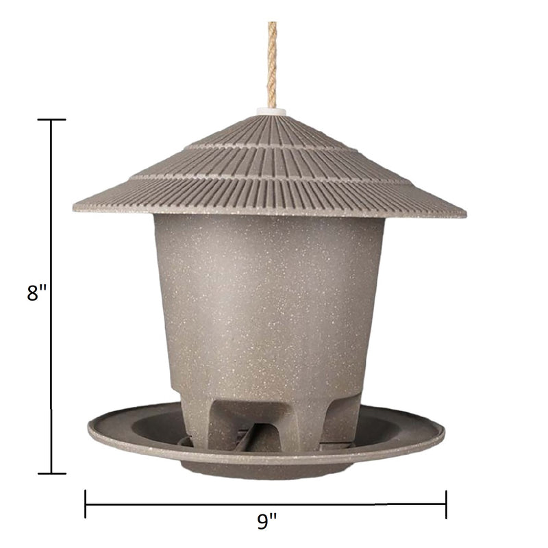 Deluxe Round Bird Feeder - Straw