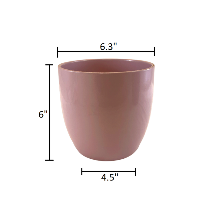 6.3" Matte Grenadine Ceramic Basel Fashion Pot