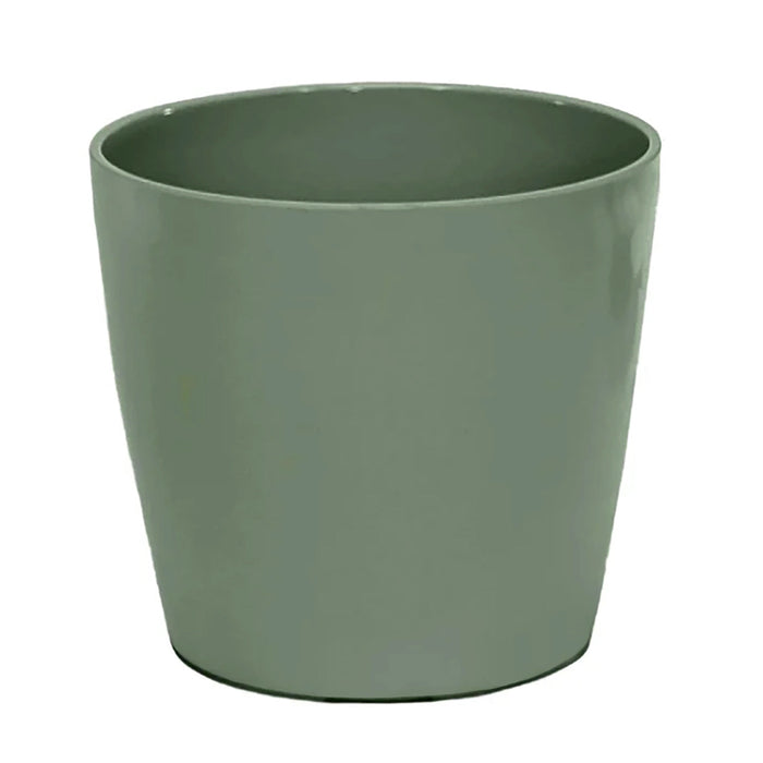 10" Sage Round Self-Watering Bamboo Pot