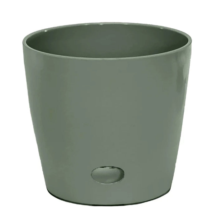 10" Sage Round Self-Watering Bamboo Pot