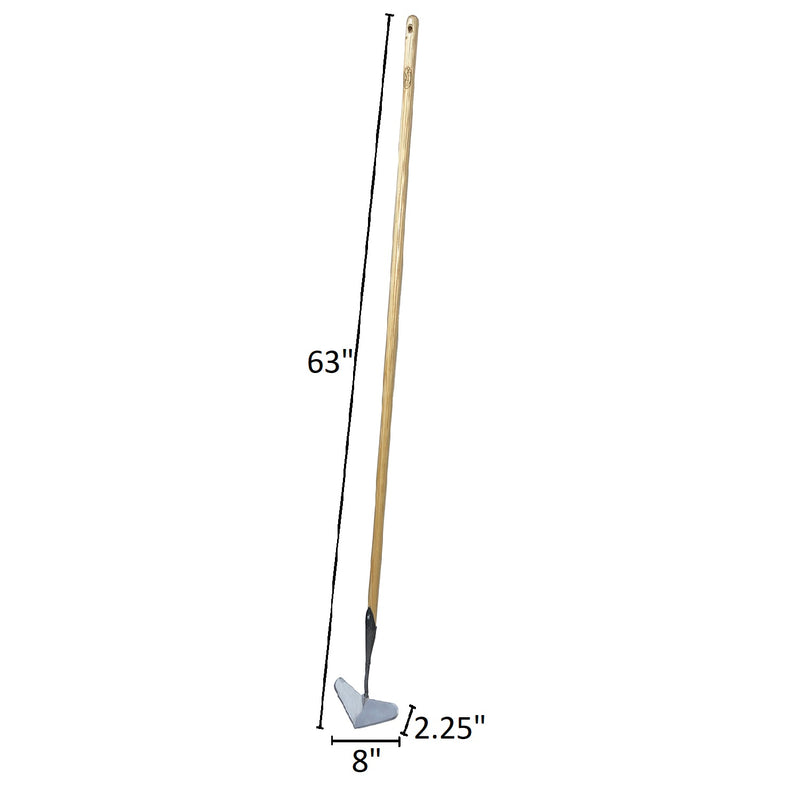 DeWit Hoe - Heart Shaped Push Long Handle