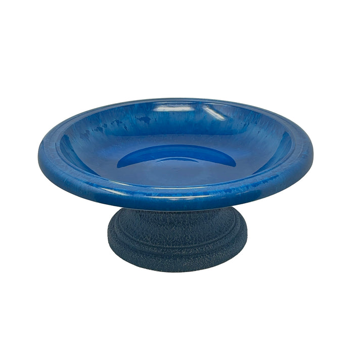 7.5" Azure Fiber Clay Birdbath