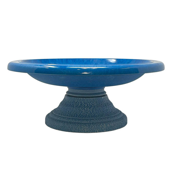 7.5" Azure Fiber Clay Birdbath