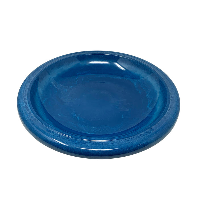 24" Azure Fiber Clay Birdbath