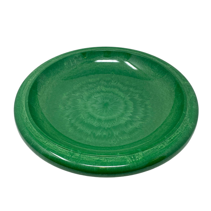 24" Kale Green Fiber Clay Birdbath