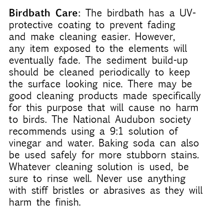 19" dia Light Green Fiber Clay Birdbath Bowl