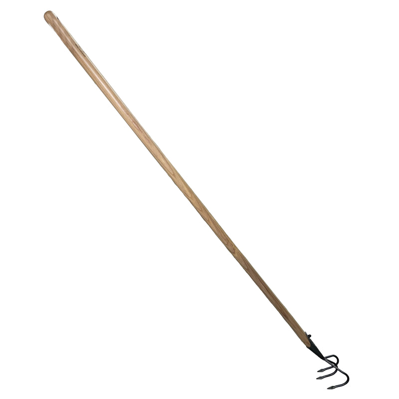 DeWit Cultivator - Flat 3-Tine Long Handle