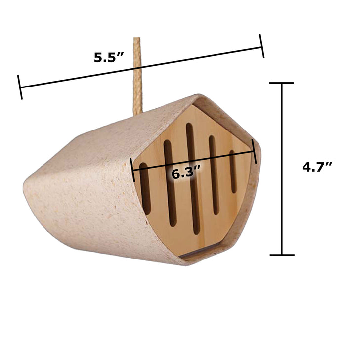 6.3" Butterfly House - Chaff and Bamboo