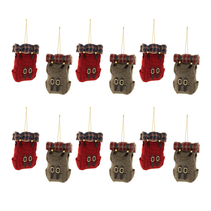 Hiking Backpack Ornament (Set of 12)