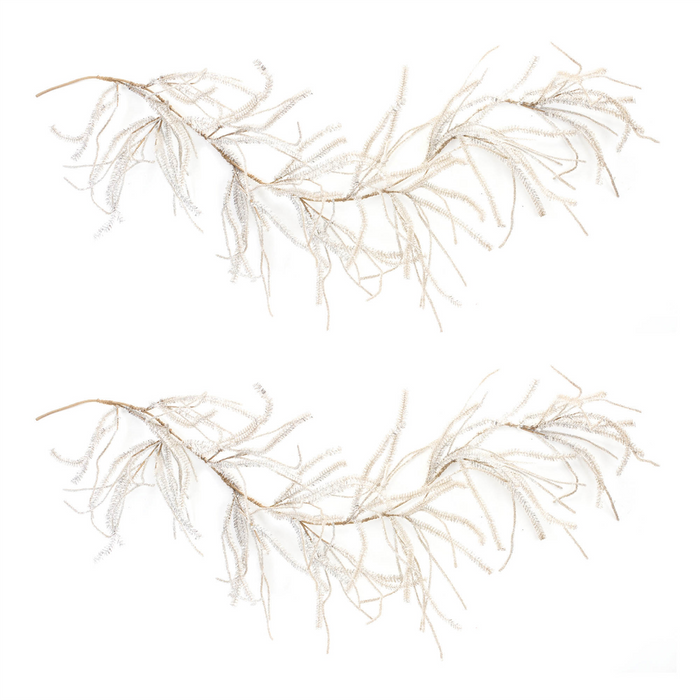 Glittered Pine Garland (Set of 2)
