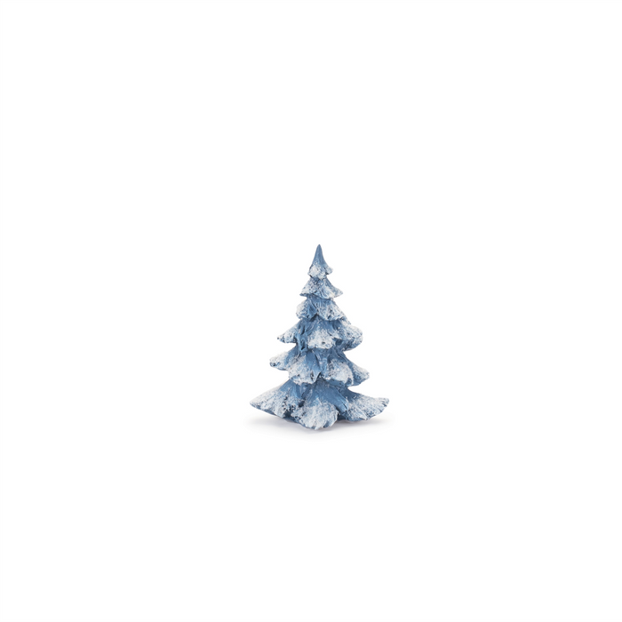 Flocked Pine Tree (Set of 4)
