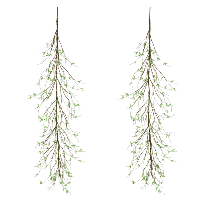 Mini Leaf Garland (Set of 2) 5'L Plastic