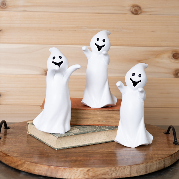 Spooky Ghost Figurine (Set of 3)