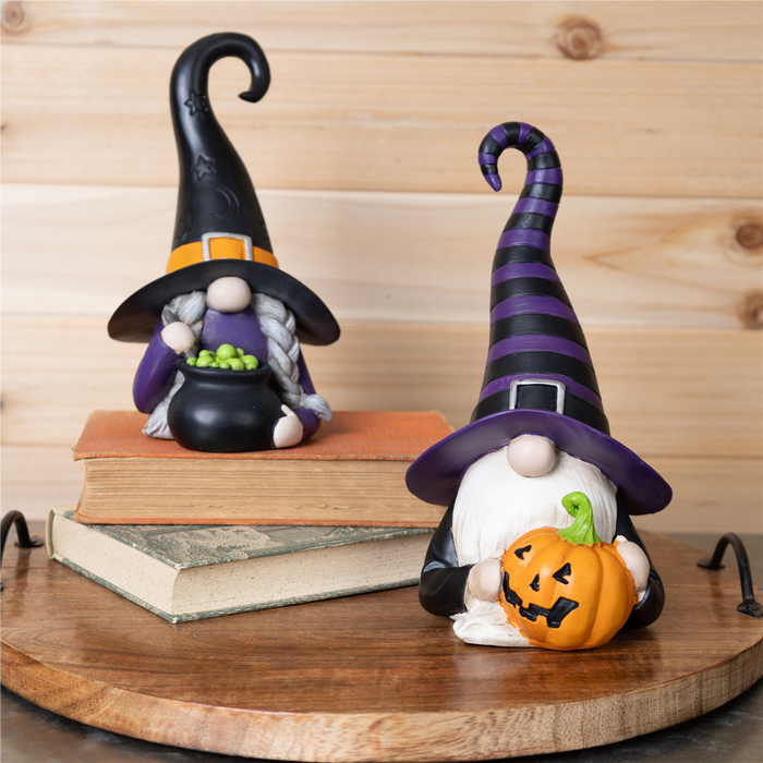 Witch Gnome Figurine (Set of 2)