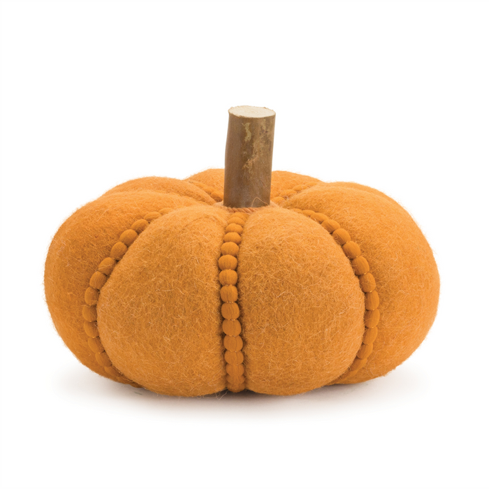 Felt Wool Pumpkin Decor (Set of 2)