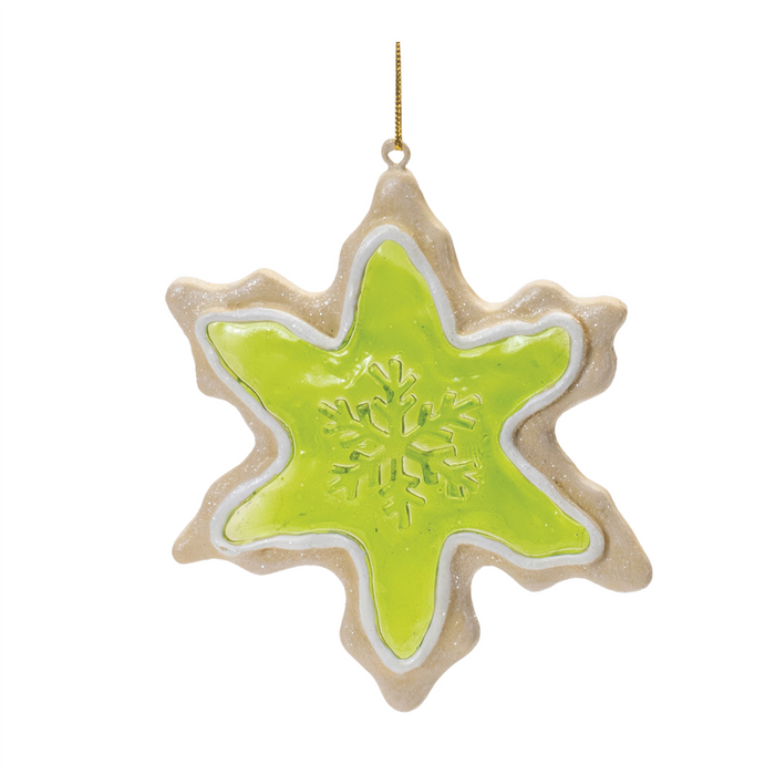 Frosted Cookie Star and Snowflake Ornament (Set of 6)