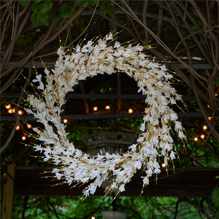 Blossom Wreath 25"D Polyester