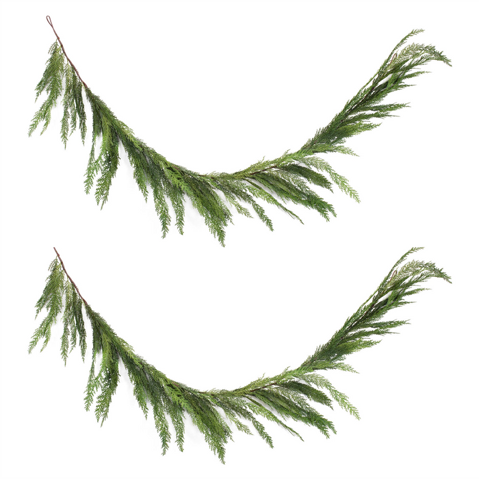 Winter Cedar Foliage Garland (Set of 2)
