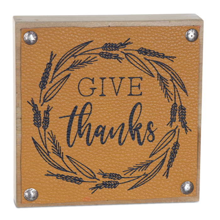 Give Thanks Harvest Sign (Set of 6)