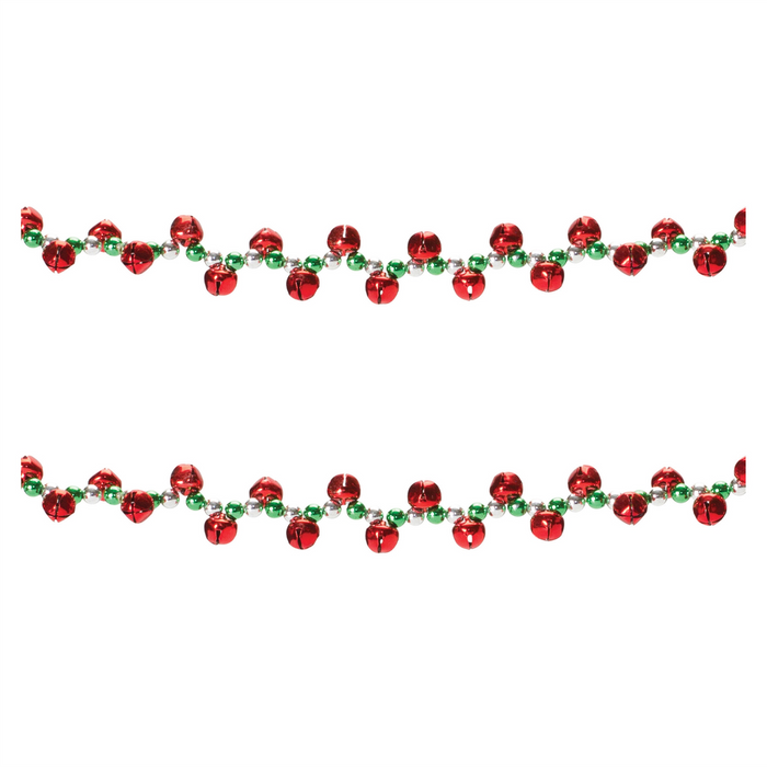 Sleigh Bell String Garland (Set of 2)