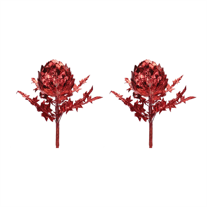 Metallic Artichoke Stem (Set of 2)