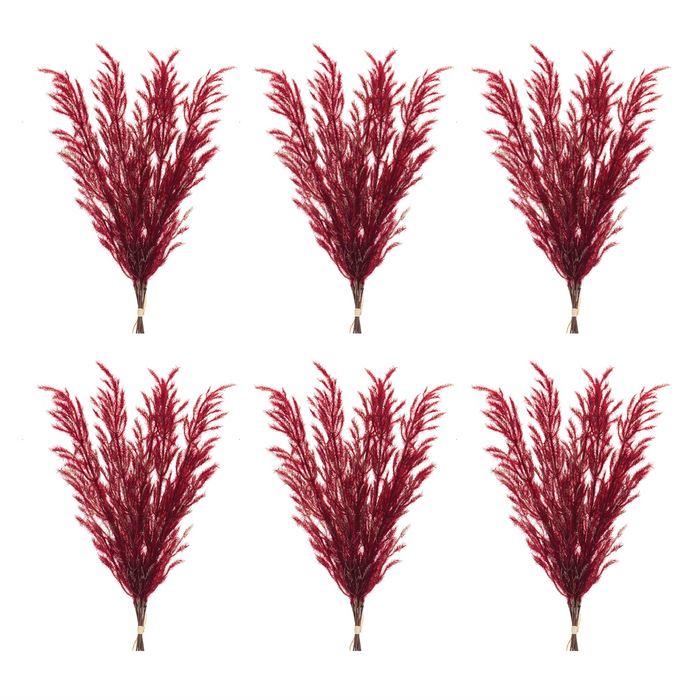 Burgandy Plume Bundle (Set of 6)
