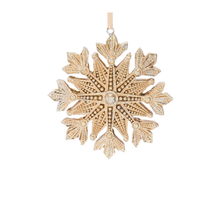 Tree and Snowflake Ornament (Set of 12) 3.25"H, 5"H Resin