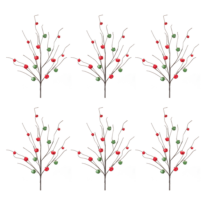 Sleigh Bell Twig Branch (Set of 6)