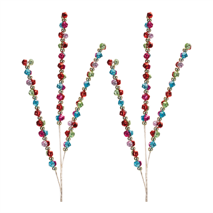 Metal Jingle Bell Spray (Set of 2)