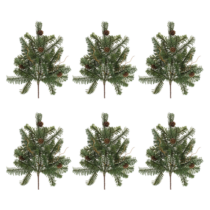 Pine Stem (Set of 6) 17”H Plastic