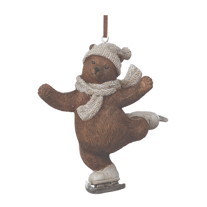 Skate and Snowboard Bear Ornament (Set of 4)