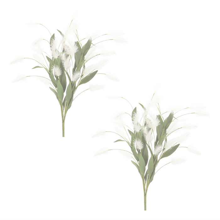 Plume Bush (Set of 2) 22.5”H Polyester