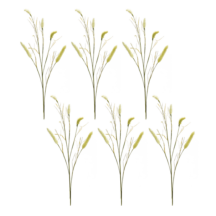 Foxtail Spray (Set of 6) 33.5”H Plastic