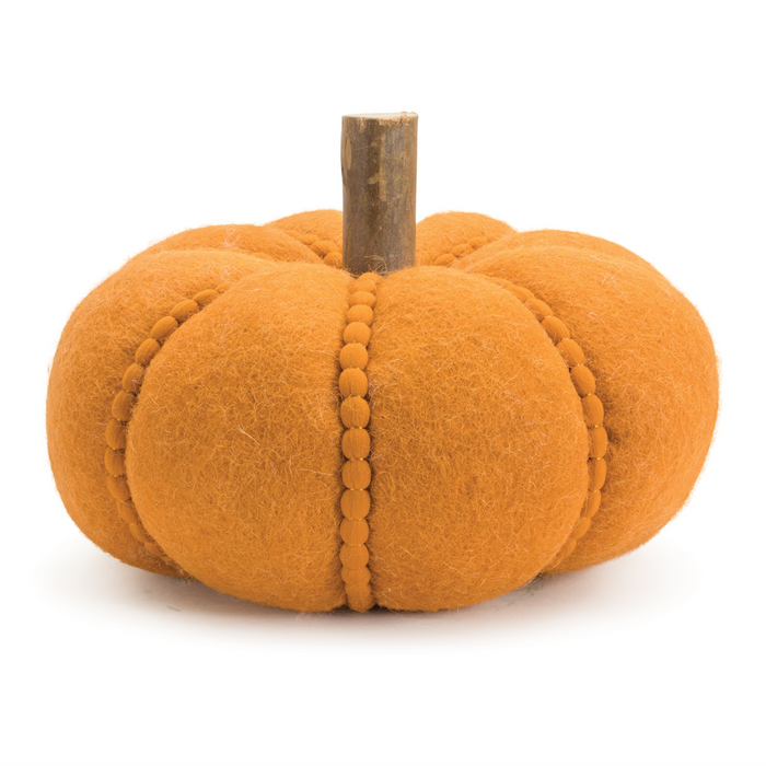 Felt Wool Pumpkin Decor (Set of 2)