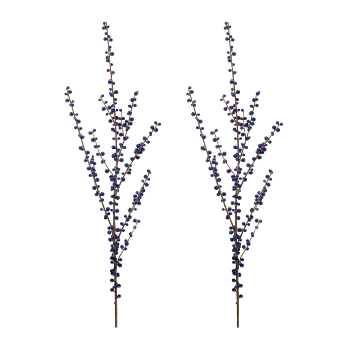 Ilex Blue Berry Spray (Set of 2)