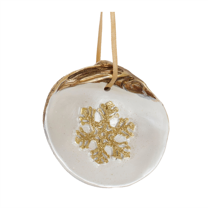 Clam Shell Snowflake Ornament (Set of 12)