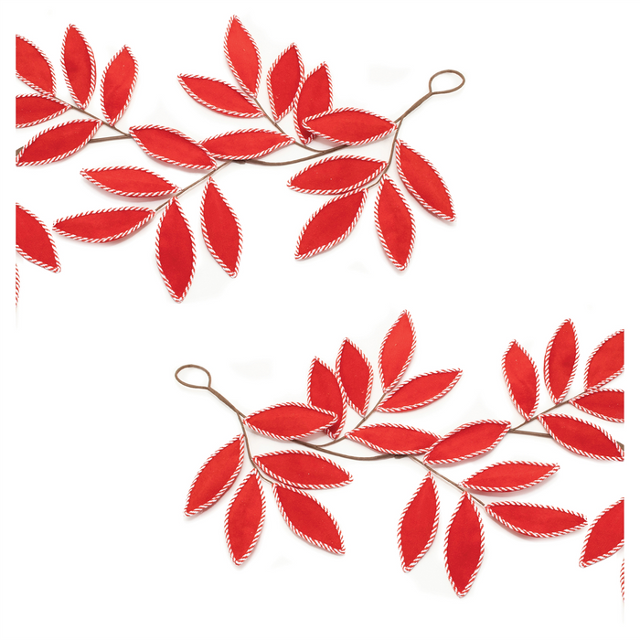 Fabric Leaf Garland (Set of 2)
